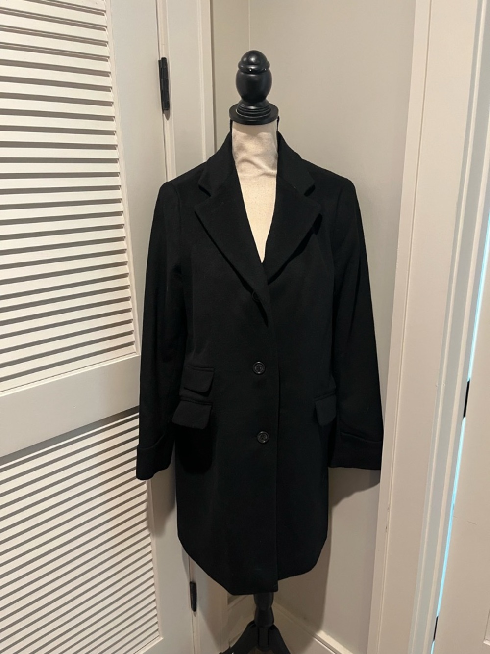 Ralph Lauren Black Single-Breasted Trench Coat